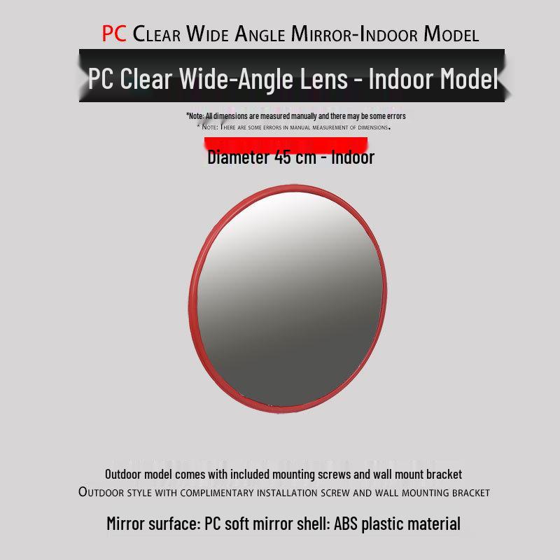 80cm Wide-Angle Outdoor Traffic Convex Mirror for Blind Spots and Corners