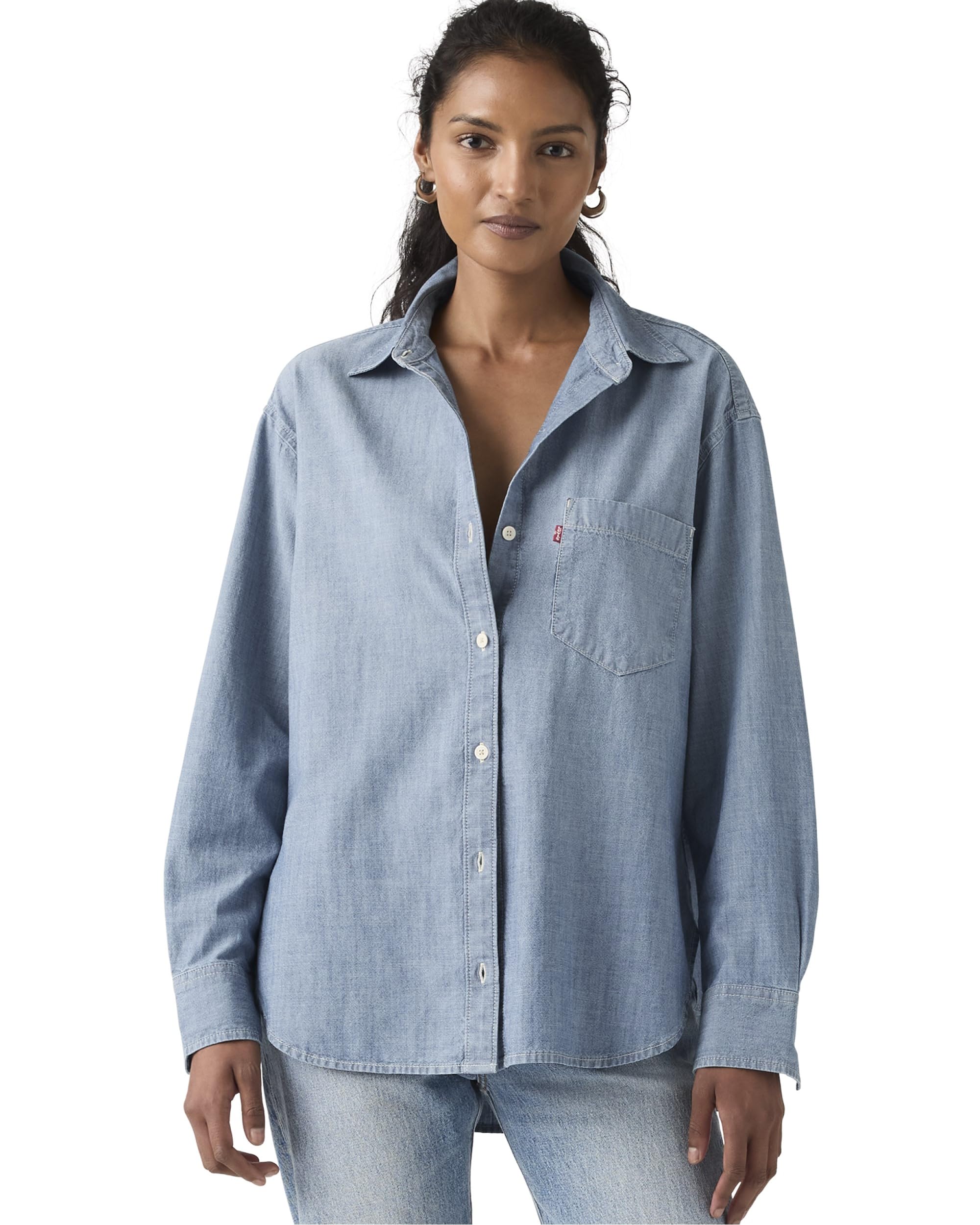 Levi s HARLIE Boyfriend Relaxed Shirt Long Sleeve Women s 001HM-0021 US M