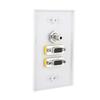 2 VGA Port 3.5 Female Head Wall Plate Panel for Home Theater Installation