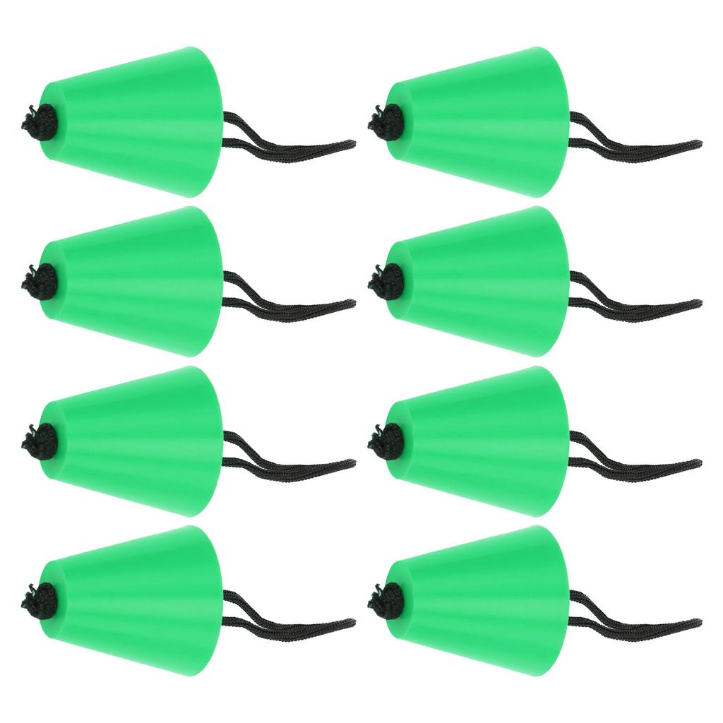 8PcsCelsiusSet Kayak Scupper Plug Silicone Drain Hole Bung Stopper with Lanyard for Canoe
