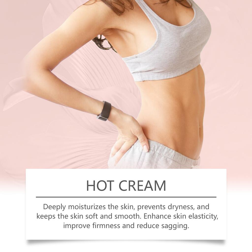 Zeštíhlující a hřejivý krém na tělo Vysoce hydratační, podporující cirkulaci, zpevňující pokožku, lehká textura