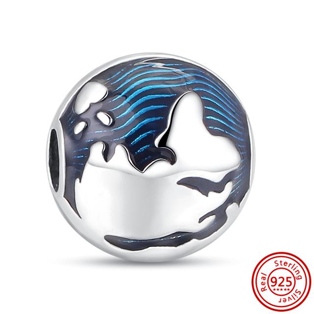 

Стерлингового серебра 925 пробы, милые утки, морской конек, подвеска, красное яблоко, подвеска, подходит для браслета, женский браслет из бисера, ювелирные изделия для влюбленных