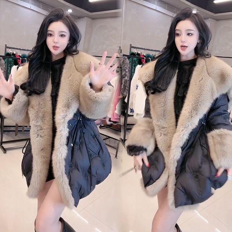 Winter New Fashion Cotton Clothes Imitation Fur Jacket Women's Large Size Loose Thickened Popular Coat
