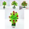 Cherries Artificial Fruit Plant With Plastic Material For Home Decor And Indoor Landscaping