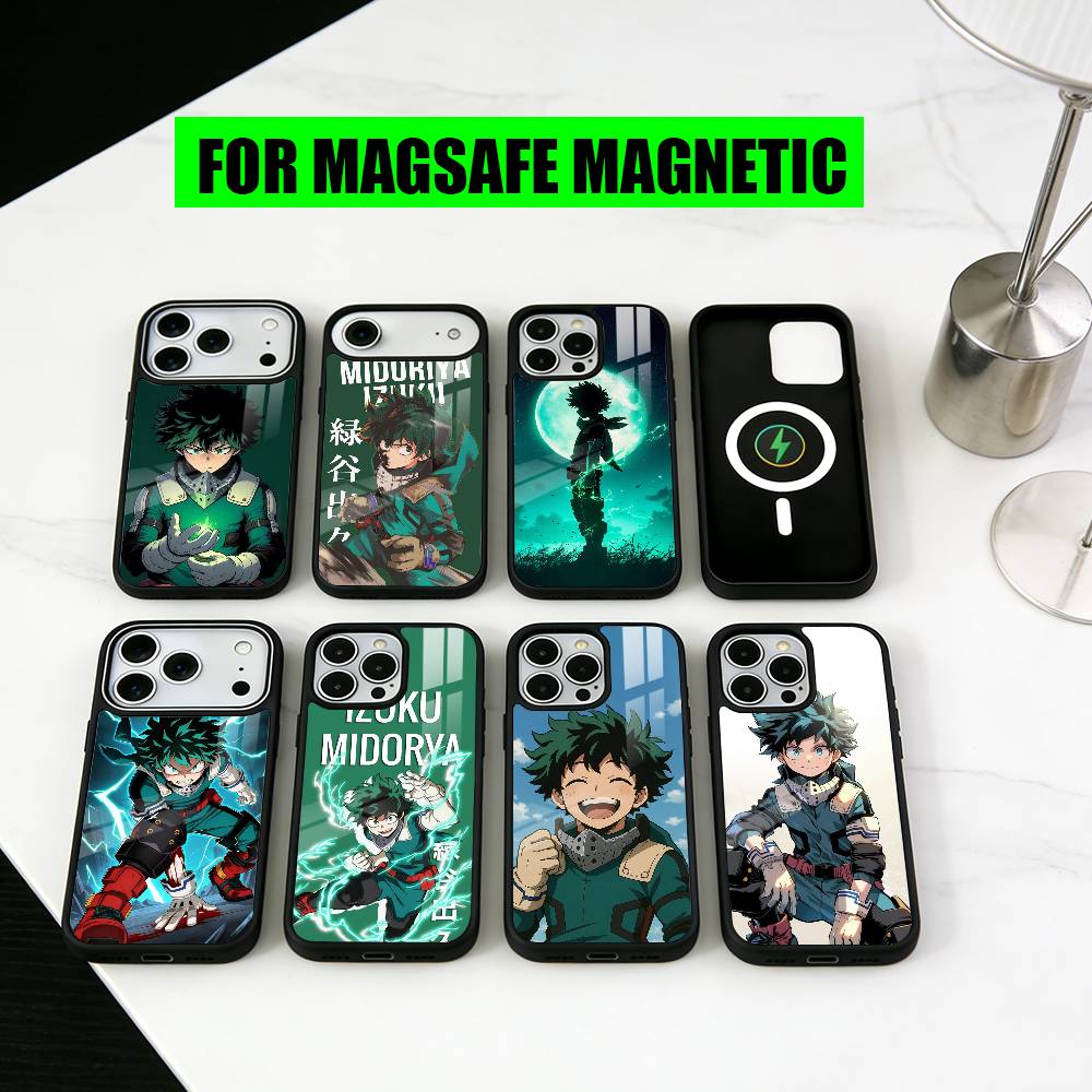 l-lzuku Boy Hero D-Deku M-Midoriya-ES Phone Case For iPhone17,16,15,14,13,12,11 Plus,Pro Magnetic For Magsafe Wireless Charging