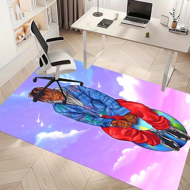 Juice WRLD1 Printed Absorbent Washable Carpet, Non-Slip Bathroom Mats, Kitchen Rugs, Yoga Mat,Living Room Entrance, Camping Picnic Rugs