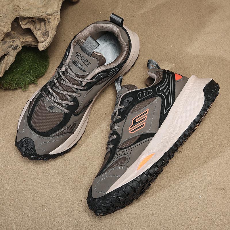 Men Outdoor Hiking Style Casual Sneakers Fashion Sport Walking Shoes Sizes 39-44 for Travel Trekking Streetwear and Everyday Wear