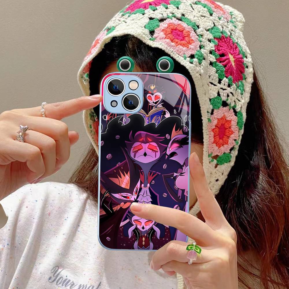 H-Helluva Boss Anime For IPhone 14 13 12 Mini 11 Pro XS Max X XR 14 Plus Tempered Glass Cover