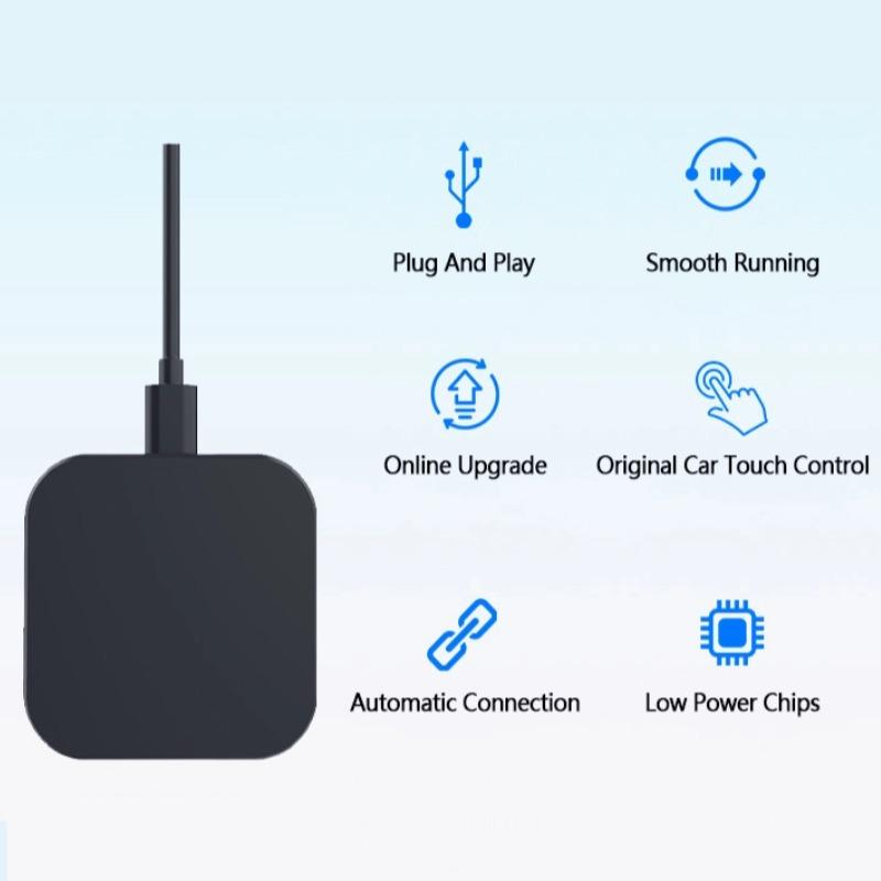 Mini Wireless Carplay Box Android Auto 2IN1 Wired To Wireless Adapter Dongle for Toyota Mazda Camry Suzuki Subaru Citroen Kia Ford Opel IOS Spotify BT