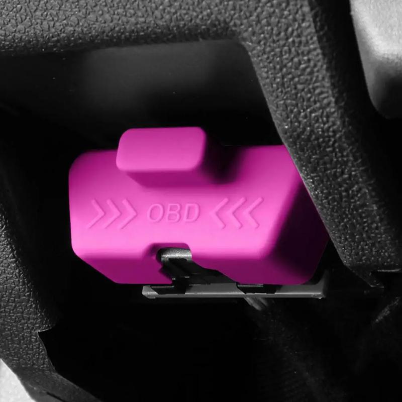 Silicone Car OBD Port Lock Dust Cover Waterproof Dust-proof Protective Sleeve OBD Clogging Caps Anti Theft Protector