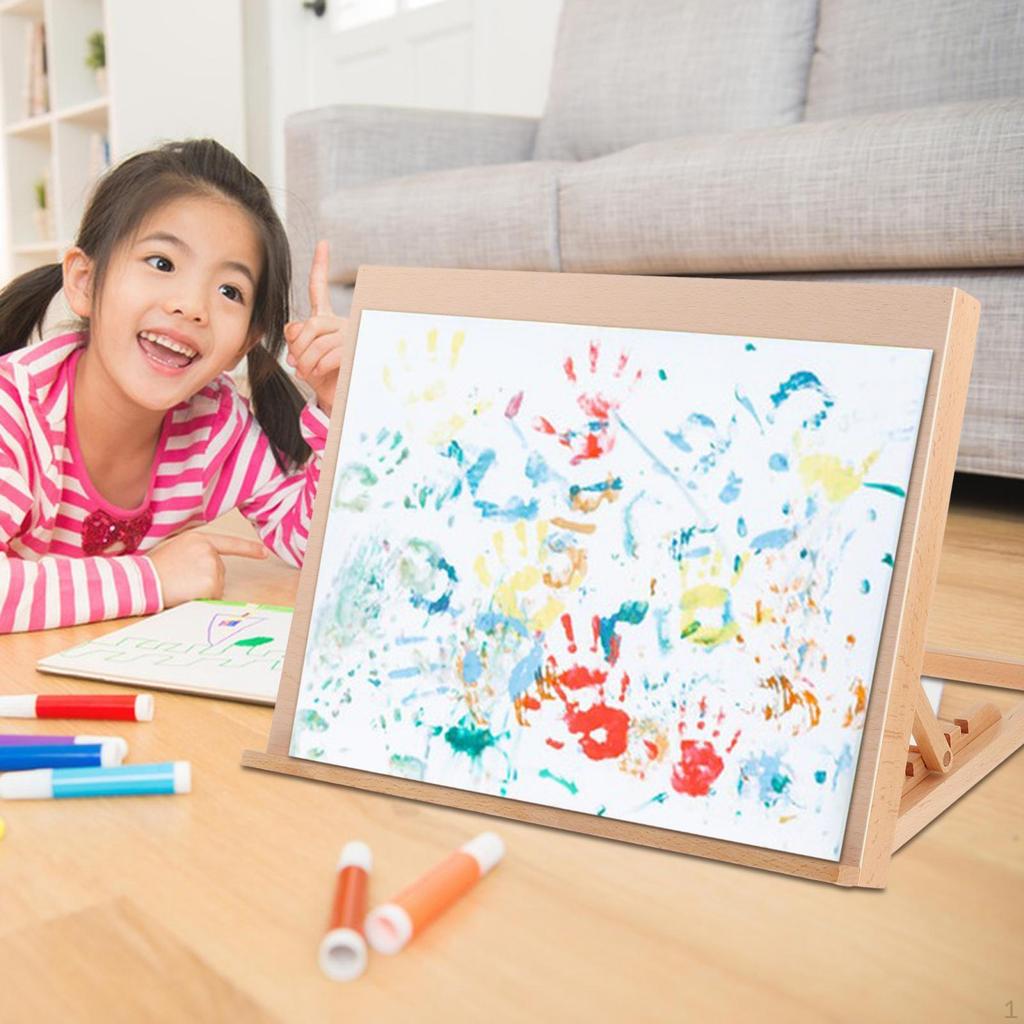 Desktop Tabletop Easel Drawing Board Art with Strong Support Book Holder Painting Sketching