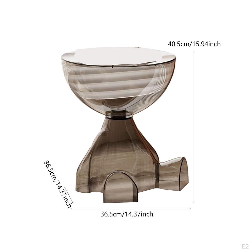 Small End Table Bedside Cabinet Creative Plant Stand Cute Flat Head Coffee for Dorm Bathroom