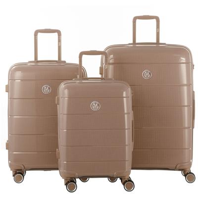 SET OF 3 HARD SUITCASES Champagne CH3 (SIZES S, M, L)