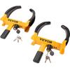 Wheel Lock, 2 Packs Universal Wheel Clamp Lock, Adjustable Anti Theft Trailer Lock Wheel Clamp, Heavy-duty Steel Tire Lock for ATV RV SUV Car Golf