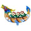 Dragon Boat & Mid-Autumn Festival Decorations: Zongzi Mooncake Balloons & Pull Flag Ornaments