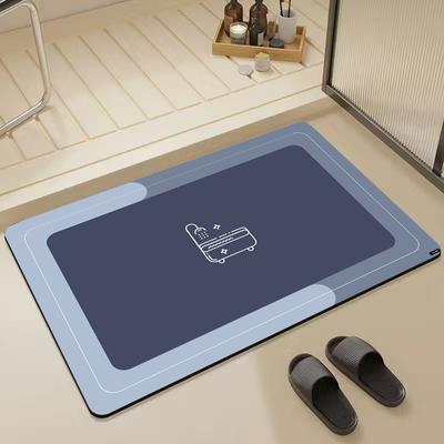 Diatom Mud Mat Household Bathroom Non-slip Mat Simple Bathroom Absorbent and Dirty Foot Mat