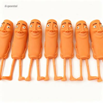 Overseas Sand Mountain Decompression Stretch Stick: Creative AI Spoof Figure Toy