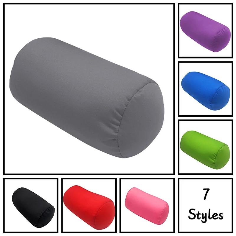 Soft Head Pillow Multifunction Foam Neck Sleeping Cervical Office Travel Nap Pillow Microbead Back Cushion Roll Cylinder Throw