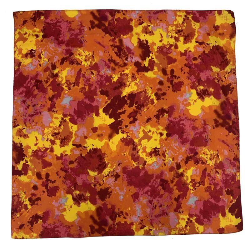 

In Stock Cotton Large Size 70x70cm Tie-Dyed Print Pure Cotton Plus Size Square Scarf Hip Hop Hiphop Sports Big red camouflage 70 * 70cm