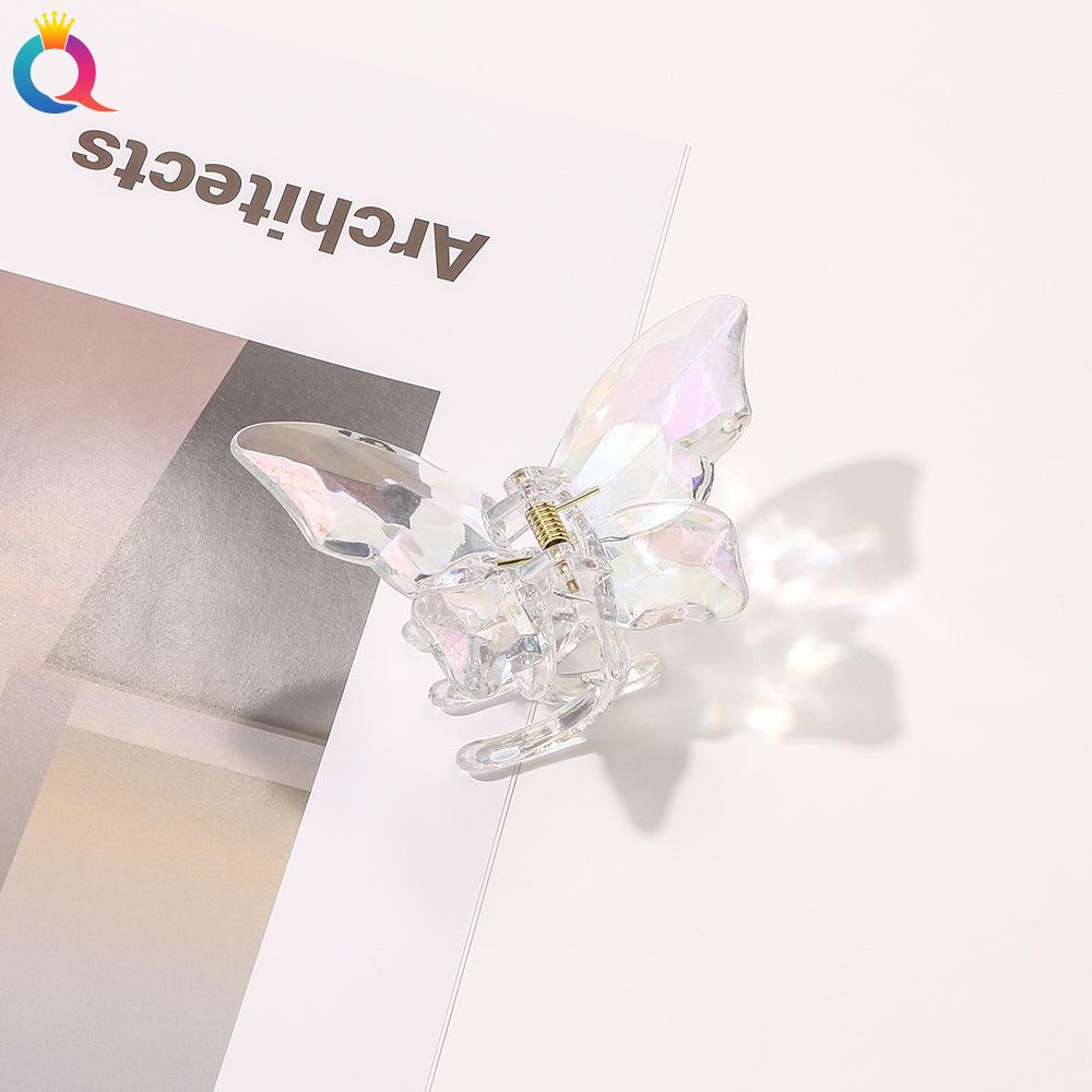 8 Style Transparent Mini Hair Pins Claw Crab Girls Women Barrette Acrylic Butterfly Hair Clips Korean Hair Accessories