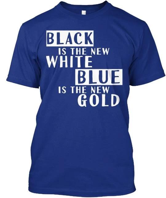 Black And Blue TTshirt Made in the USA Size S to 5XL 2XL