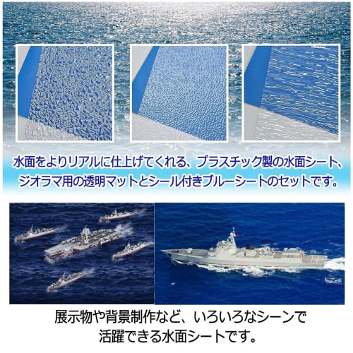 ZERONOWA Diorama Water Surface Sheet, Diorama Sheet Mat for Sea, River, Lake, Pond, Model Making (Flowing Water)