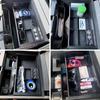 Suitable for 12-18 GMC SIERRA modified storage box Silverado central storage storage box black ABS