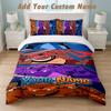 Bedding Set 1 Duvet Cover 2 Pillowcases Teenage Mutant Ninja Turtles Print Soft Bed Linen Bedroom Decor
