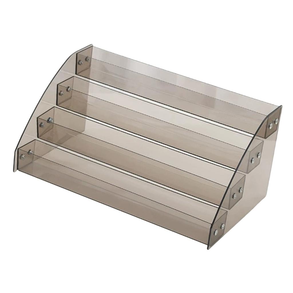 4 Tier Acrylic Riser Makeup Display Stand Multi Layer Organizer Rack Storage Organizers Lipstick for Dresser Collections 6 Tier