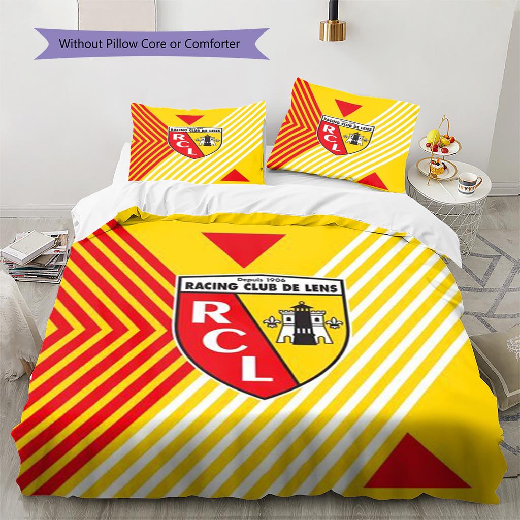 Set Biancheria da Letto con Fantasia a Lenti RC Copripiumino Federa Decorazione per la Casa Regalo (1 * copripiumino + 2 * federa, senza nucleo)
