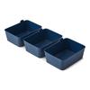 Set of 3 Flexible Drawer Organizers Solid Wall Design Lift Tab Storage Trays Dishwasher Safe Home Office Kitchen Organization