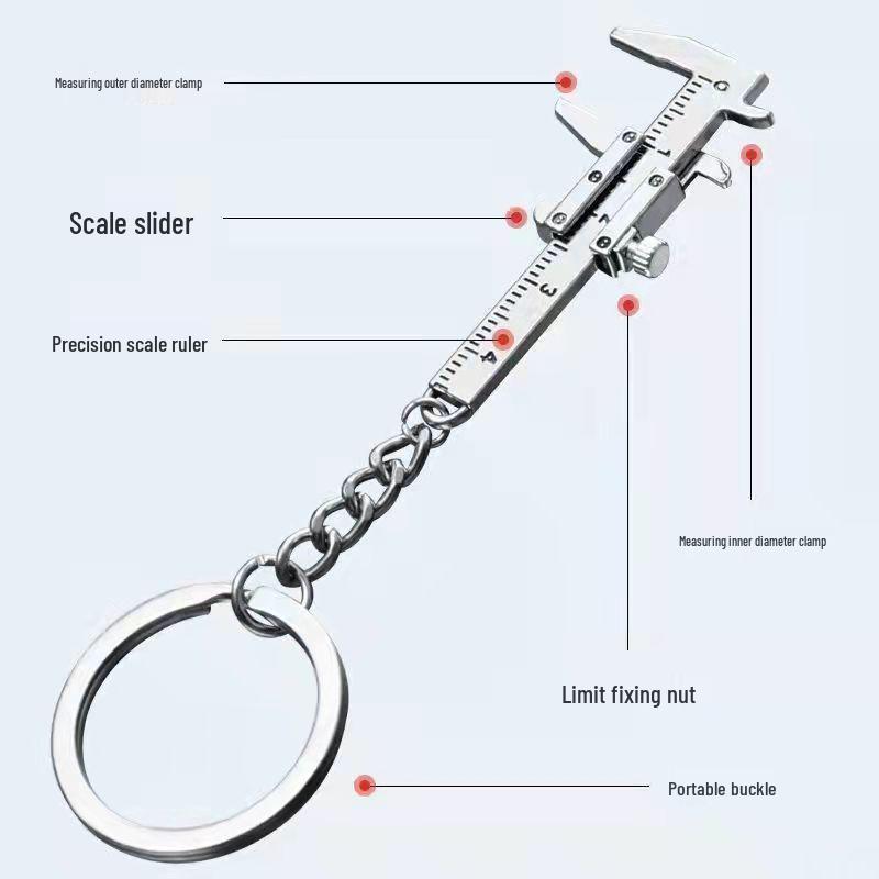 Mini Schmuckschieblehre: Tragbares Anhänger-Messwerkzeug