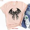 Cute Floral Bat T Shirt Boho Halloween Adorable Lover Spooky And Cozy Apparel Perfect For Enthusiasts Vintage Vintage