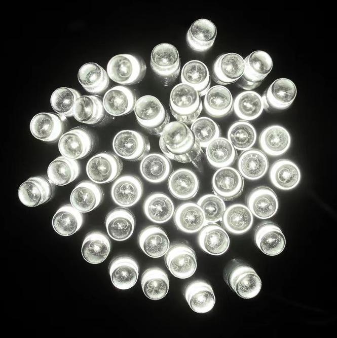 

10m Solar LED String Lights, 100 Waterproof Colorful Lights, 8 Modes for Courtyard Decoration 5m 20 lights (8 functions, solar powered)