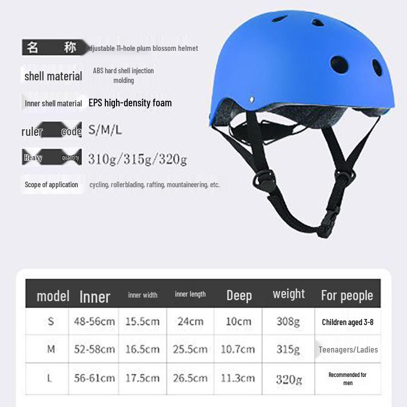 Verstellbarer Outdoor-Sport-Sicherheitshelm für Radfahren, Klettern, Rollschuhlaufen und Rafting