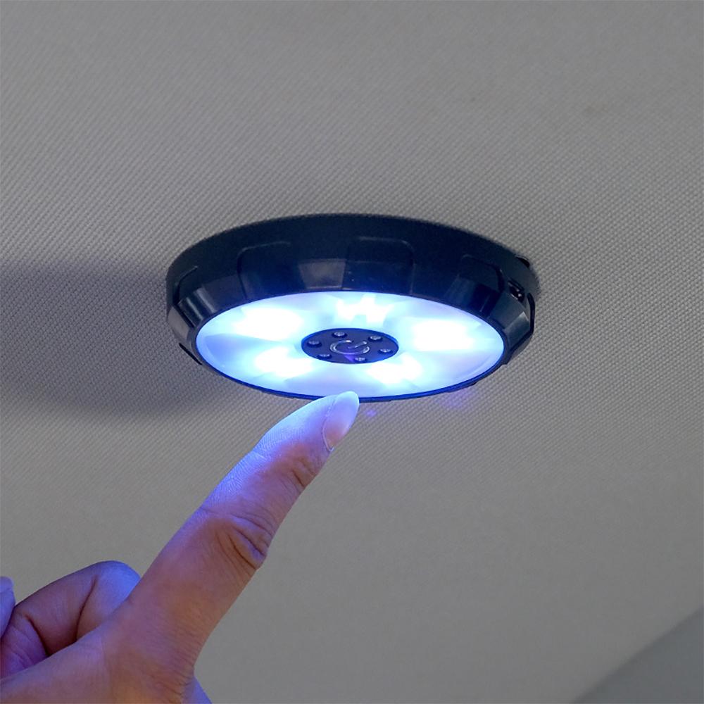 Car Roof LED Portable Light LED Ceiling Light USB Rechargeable Magnetic Work Lighting Night Bulb for Auto Bedroom Ice Blue White