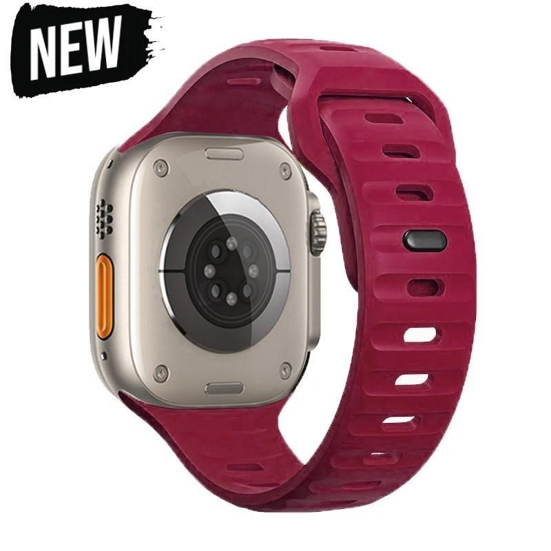 

Silicone Strap Waterproof Sport Band For Apple Watch Ultra 2 3 49mm S10 S11 42mm 46mm for iwatch SE 1-6 SE7-9 38-41mm 42-45mm S10 S11 42mm