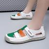 Sandali Donna Estivi Rossi Scarpe da Trekking Nere Scarpe Piatte da Spiaggia Sandali Romani Morbidi Casual per Ragazza Taglie Forti