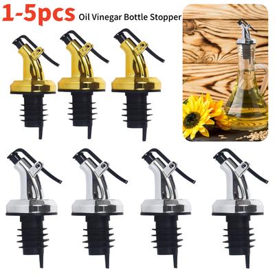 Leak-proof Oil Bottle Stopper Seal Lock Plug Food Grade Sauce Nozzle Liquor Dispenser Wine Pourer Kitchen SeasoningTools