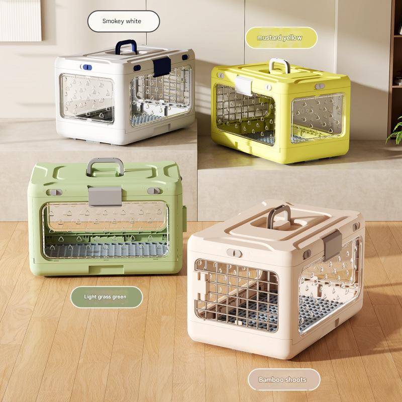 Handheld Folding Pet Aircase Portable Pet Air Bag Folding Dog Box For Outside Car Carrying Large Capacity Cat Box Pet Supplies