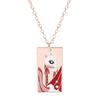 Demon Slayer Anime Enamel Pendant Necklace Unisex Cosplay Jewelry Agatsuma Zenitsu Hashibira Inosuke Character Props