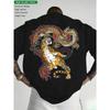 European Sizes Men' & Women' Dragon Tiger Yin Yang Chinese T-Shirt