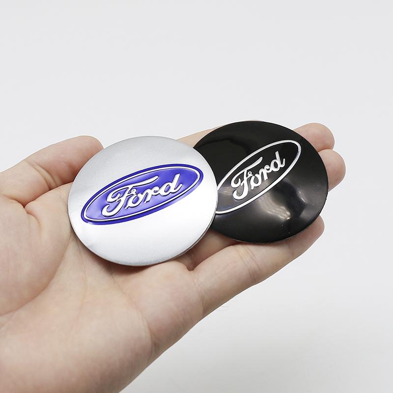 4Pcs 56mm 3D ABS Wheel Center Hub Cap Badge Overlay For Ford Focus Mondeo Fusion Escape Kuga F150 F250 Auto Tuning Accessories