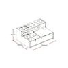 Dental Tools Dental Acrylic Organizer for Syringe Adhesive Applicator Placement Tool Transparent