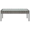 8 piece garden lounge set with cushions poly rattan gray