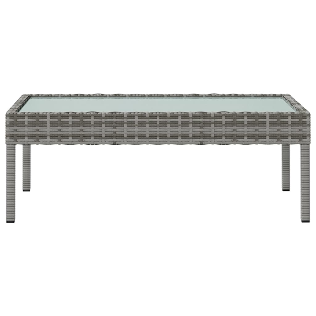 8 piece garden lounge set with cushions poly rattan gray