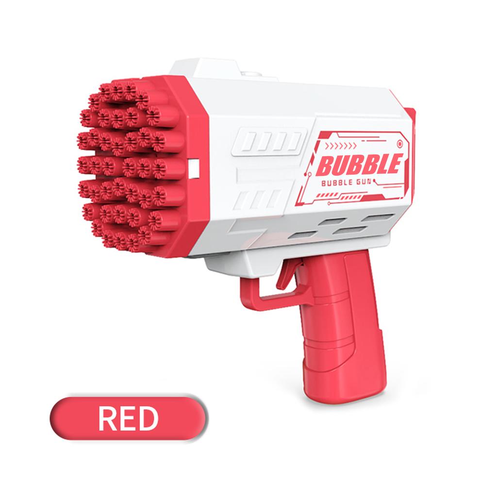Bubble Gun - 40 Holes Bubble Machine Gun,  Upgraded, Bubble Blower with LED Lights, Summer Toys for Toddlers Kids Adults