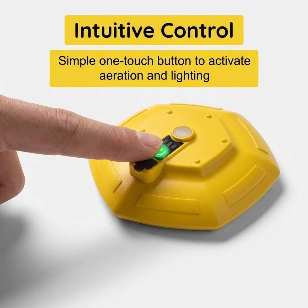 IPX7 Waterproof Floating Live Bait Aerator Bait Bucket Aerator Aquarium Fish Tank