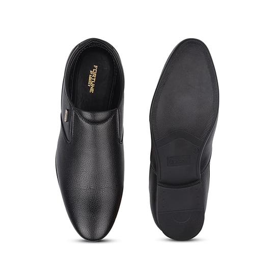 Scarpe Formale da Uomo Liberty Fortune UVL-31 Senza Lacci - Nero, Marrone - Slip-on in Pelle Sintetica con Plantare Ammortizzato - Elegante Matrimonio