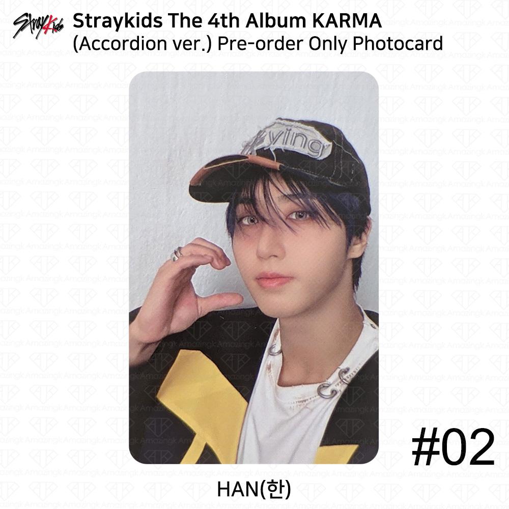 Stray Kids 4. Album Karma wersja Akordeon Oficjalna Fotokarta